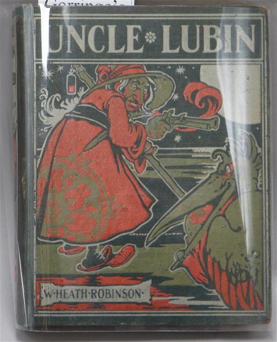 Robinson, William Heath - The Adventures of Uncle Lubin, quarto, original pictorial cloth, London 1902